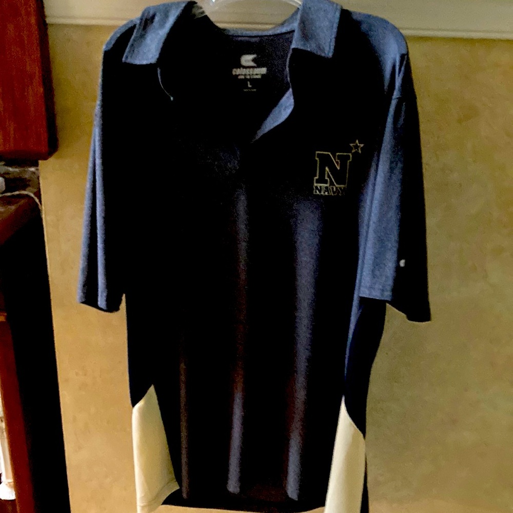 Naval academy polo shirt. Size L